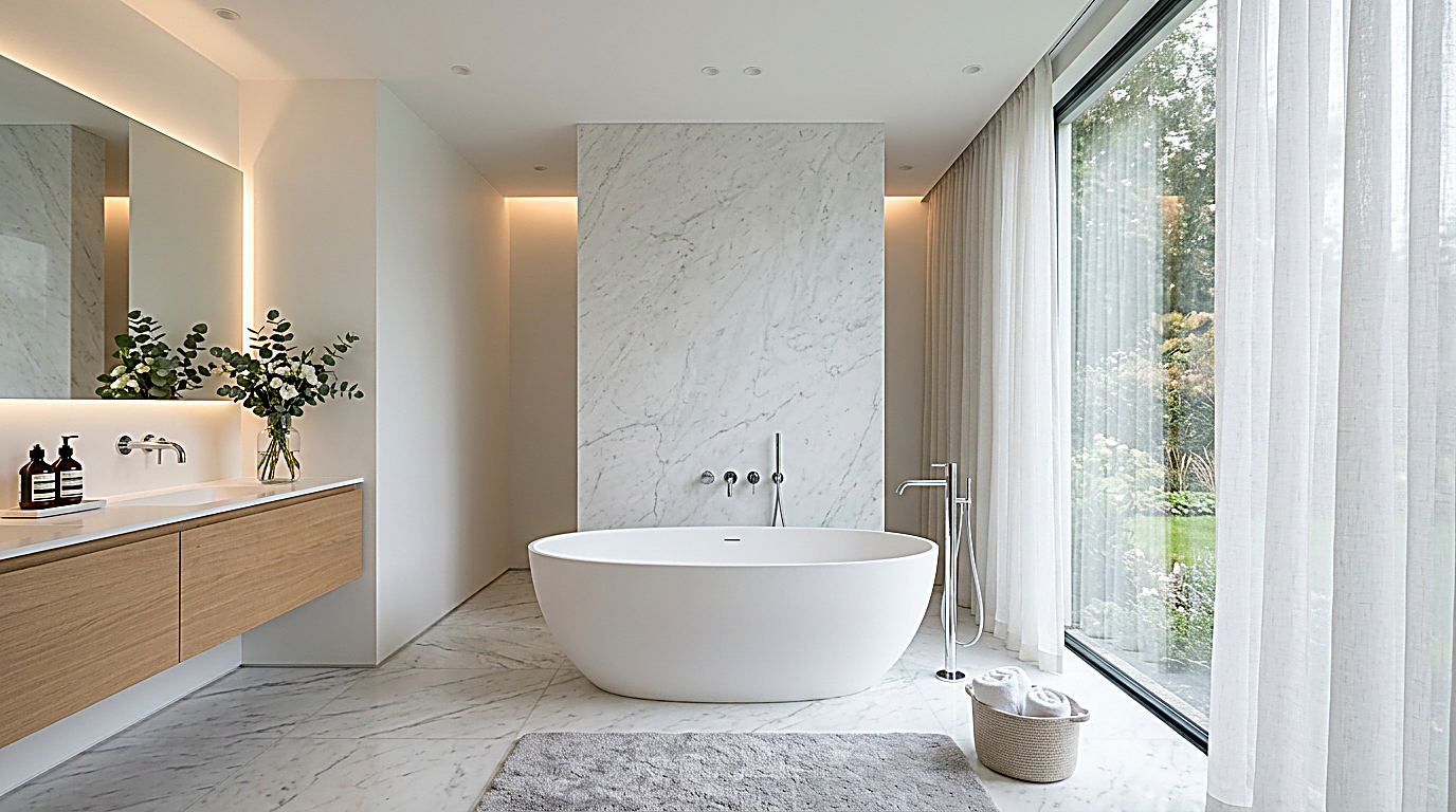 Elegantes, modernes Badezimmer